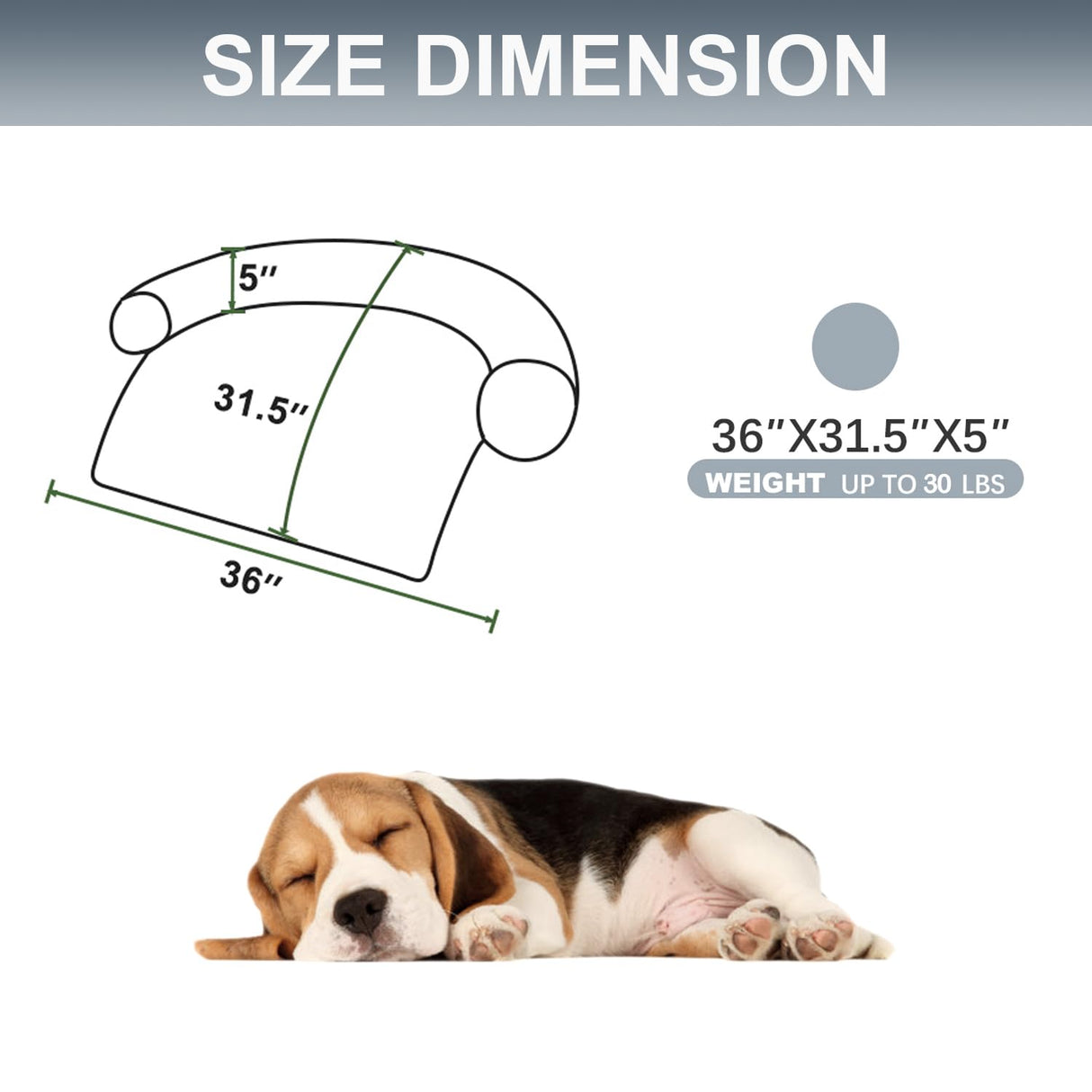 Tinaco Calming Dogs/Cats Bed Mats, Dog Pad Washable Removable Couch Cover, Plush Long Fur Mat for Pets, Waterproof Lining, Perfect for Small, Medium and Large Dogs and Cats (Gradient Gray, 36"x31")