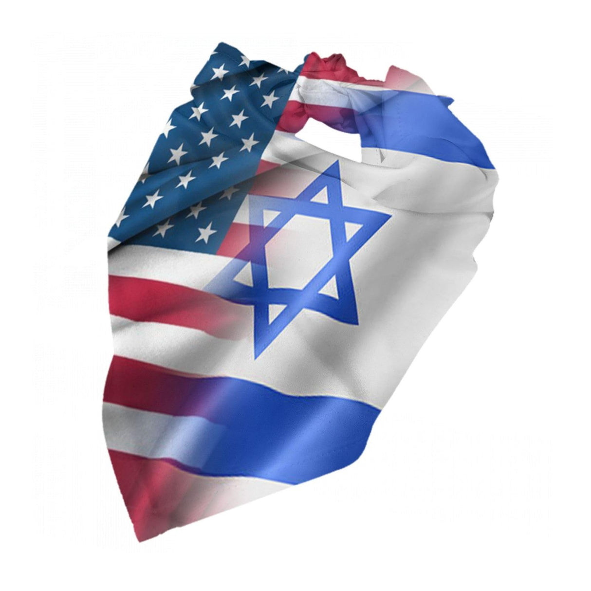 USA American and Israel Israeli Flags Dog Bandana Adjustable Triangle Pet Scarf Premium Quality Bandanas for Dogs and Cats