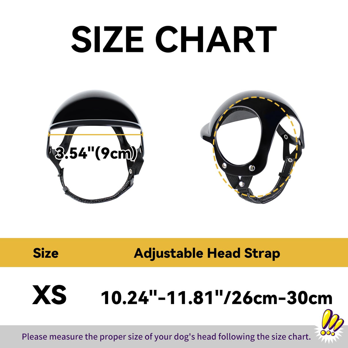 Enjoying Dog Helmets for Extra-Small Dog Breeds, Chihuahua Mixed Helmet and XSmall Goggles, Tiny to Small Dog Helmet Cat Hat with Ear Holes for Outdoor Motorcycing Biking, Adjustable, XS