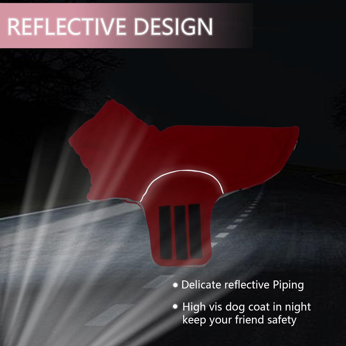 Brabtod Dog Fleece,Soft Dachshund Sweater,Cozy Pet Dog Vest Pullover Jacket with Leash Hole,Miniature Dachshund Clothes for Cold Weather(Red,Medium)