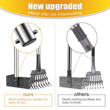 Load image into Gallery viewer, TOOGE Pooper Scooper, Dog Pooper Scooper Long Handle Stainless Metal Tray and Rake for Medium Small Dogs Heavy Duty Pet Supplies to Use for Grass, Dirt or Gravel