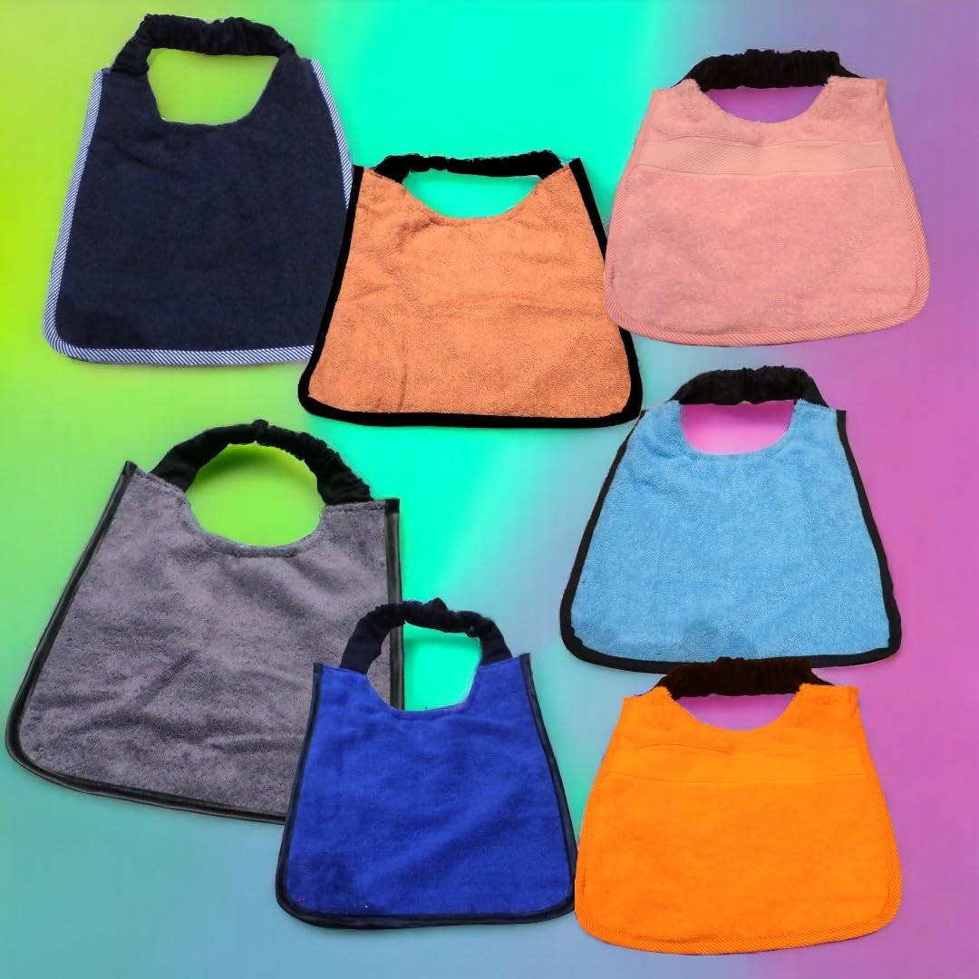 Plain dog drooling bib - fully waterproof backing - handmade - various colours - pups to adults - custom made - no more messy feeds/drinks