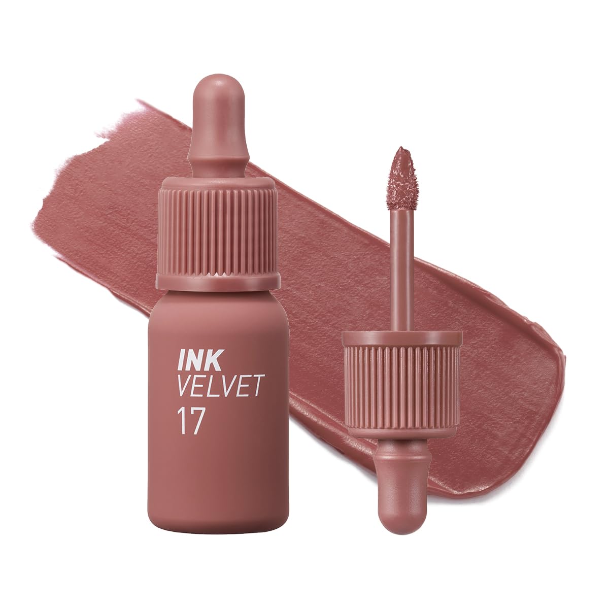 Ink The Velvet Lip Tint | Highly Pigmented, Longwear & Weightless Lip Tint | Smudge-Proof, Buildable Color for Lips & Cheeks | K-Beauty Makeup, Safe for Sensitive Lips (017 ROSY NUDE)