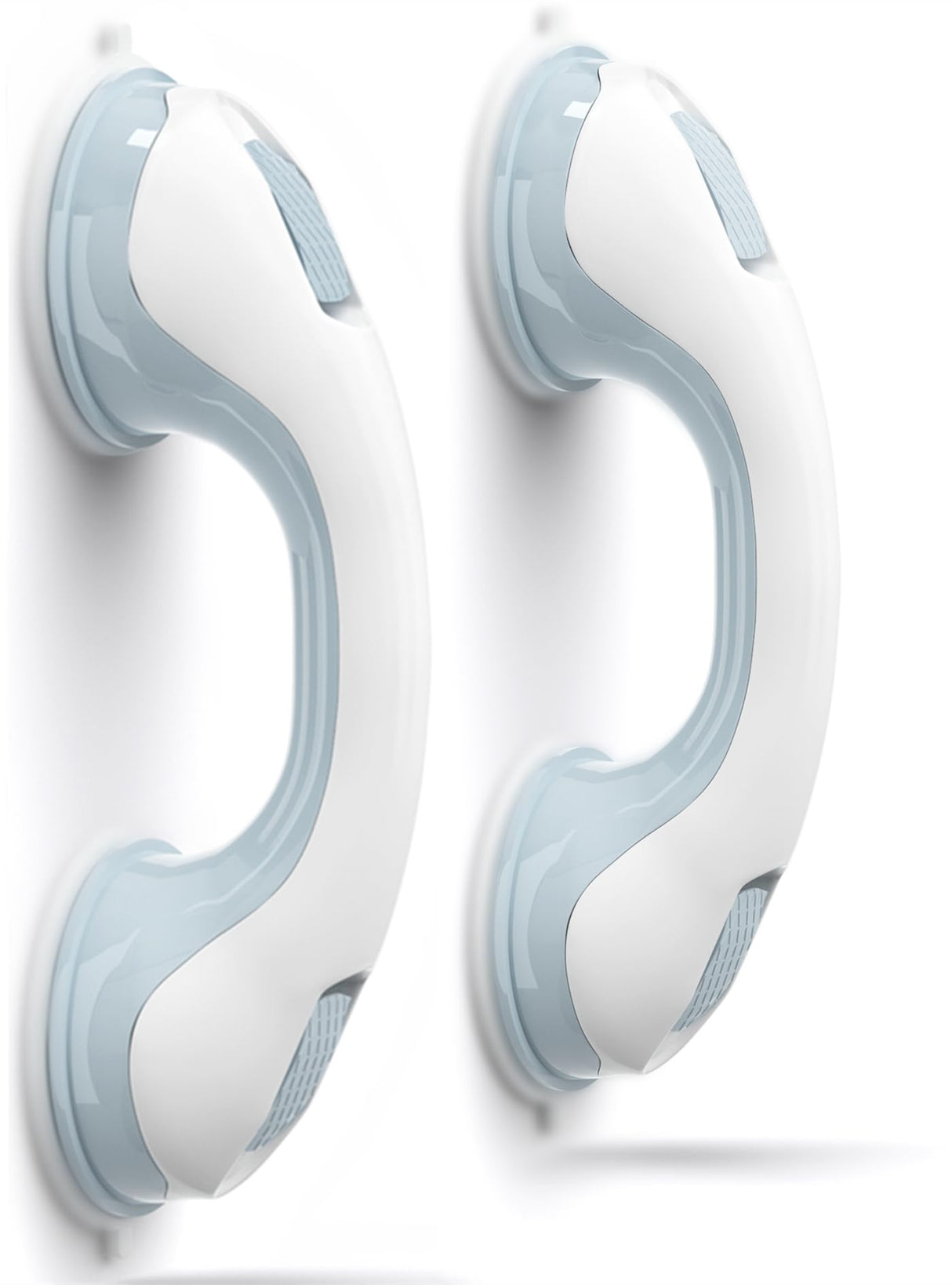 NLAAHCE Grab Bars for Shower Heavy-Duty(2Pack)12-Inch ADA Compliant Shower Grab Bars for Seniors Shower Handles for Elderly Suction Air-Tightยฎ Handicap Safety Handrail Bathroom Bathtubs Showers Toilet