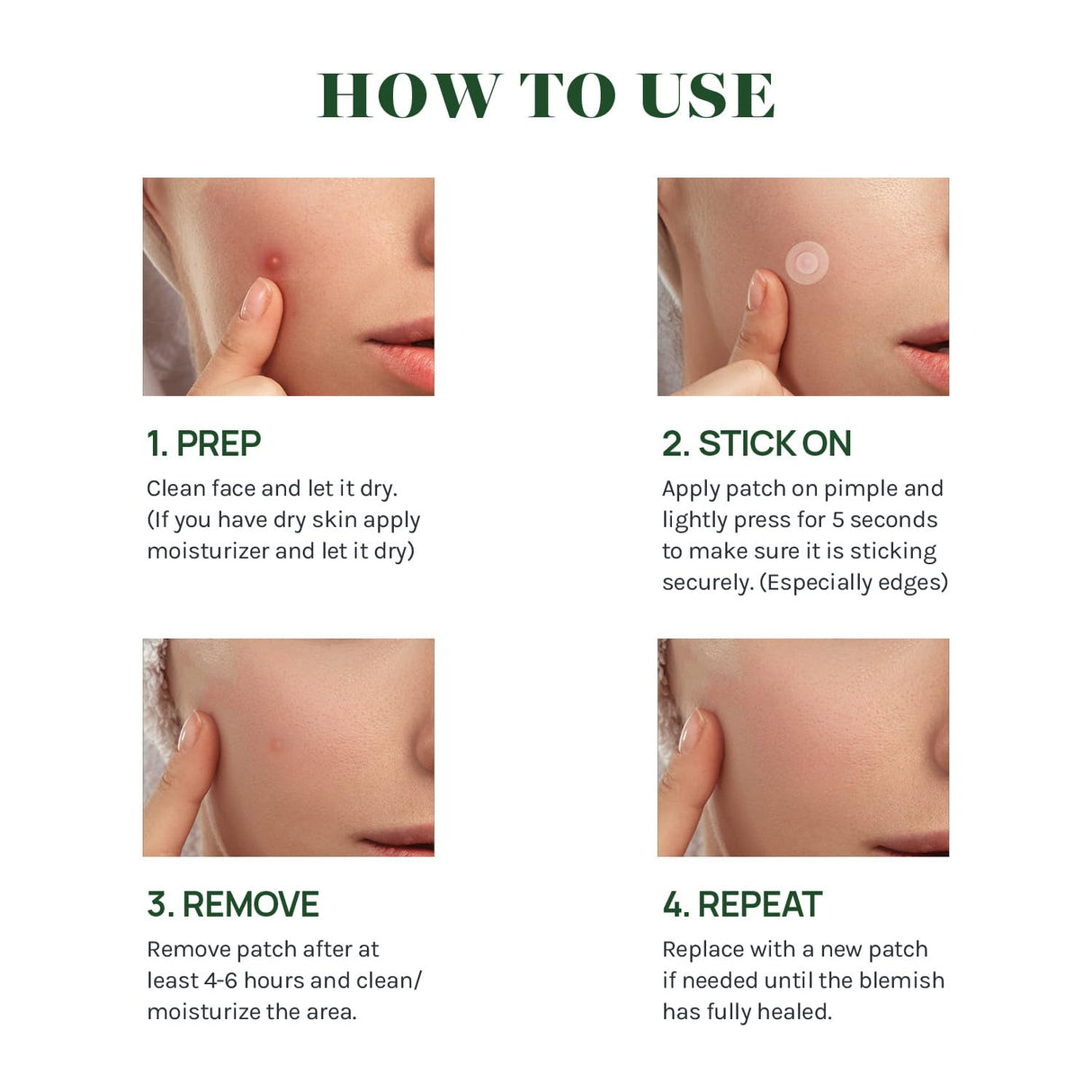 Absorbing Cover Healing Invisible Acne Patch Blemish Spot, Treatment, Facial Acne Patch Vegan, Cruelty Free, Hydrocolloid, Two Sizes 10mm 12mm (Total 84 Counts)