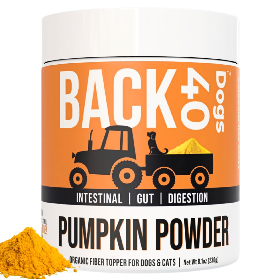 Pumpkin Powder for Dogs - Powder Pumpkin Dog Food Toppers - Rich in Fiber Supplement Helps with Gut & Digestion, Nutrient Absorption, Diarrhea, Constipation & Upset Stomach- 8.1oz- Made in USA