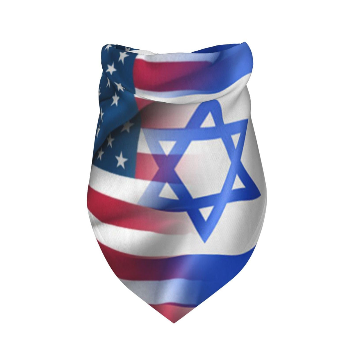 USA American and Israel Israeli Flags Dog Bandana Adjustable Triangle Pet Scarf Premium Quality Bandanas for Dogs and Cats