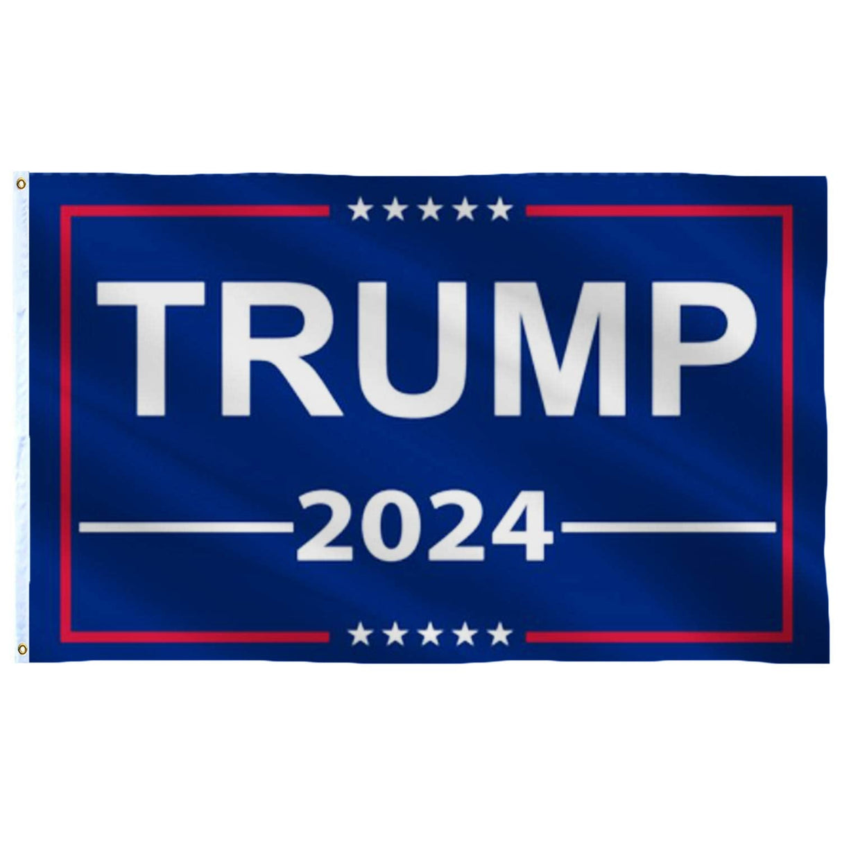 Trump 2024 Flag 4x6 Outdoor Indoor- Donald Trump 2024 Flag- Double Sided Printing- Double Stitched- Polyester with Brass Grommets (4x6 Ft)