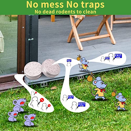 Rodent Repellent for Car Engines, Natural Peppermint Oil to Repel Mice and Rats with 3M Tape, Easy-to-Use, Keep Rodents out of Car, Rat Repellent, Mouse Repellent under Hood for Car, House, RV, 2 Pack