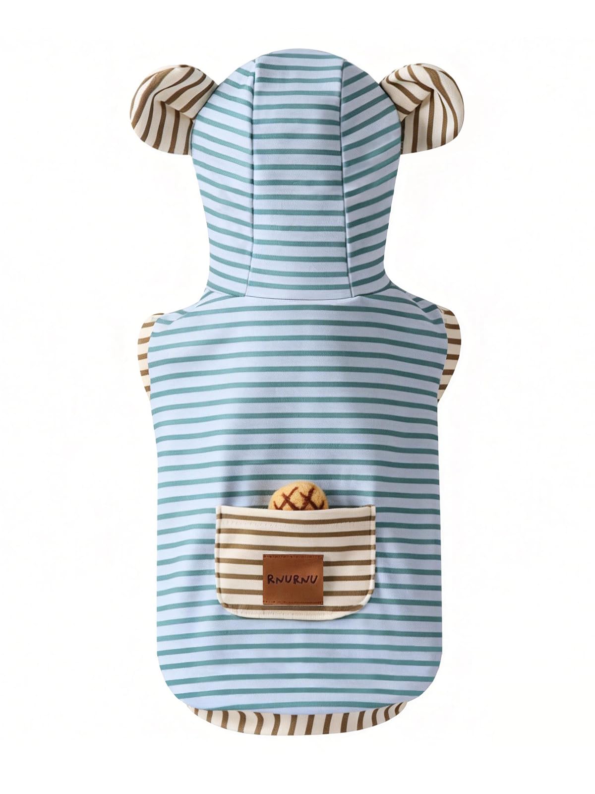 Angrypet Dog Cat Stripe Hoodies for Small Puppy Pet Spring Outfits Boy Girl Cute Pets Warm Sweatshirt Costume Clothes Blue Small