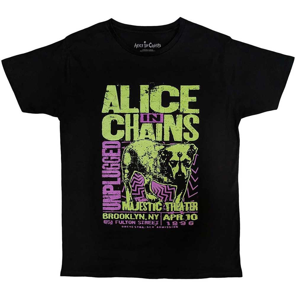 Men's Alice in Chains Unplugged Dog T-Shirt Large Black