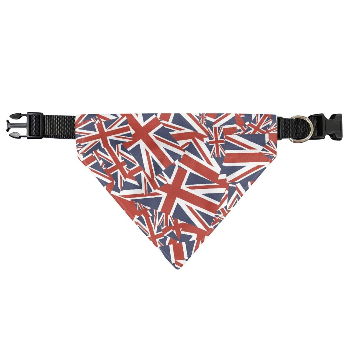 KEIAHUAN Summer Triangle Dog Bandana - British Flag Washable Adjustable Collar Bandanas Kerchief Pet Costume Accessories for Small, Medium & Large Dogs & Cats
