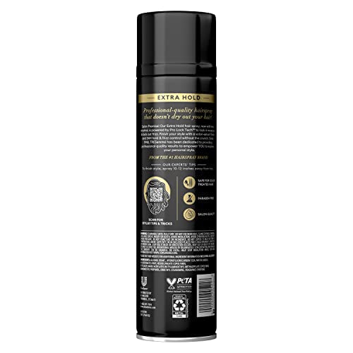 TRESemmé TRES Two Hair Spray Extra Hold 6 Count for Maximum Hold that’s Never Sticky or Stiff Humidity Resistant Hairspray that Sprays on Dry 11 oz