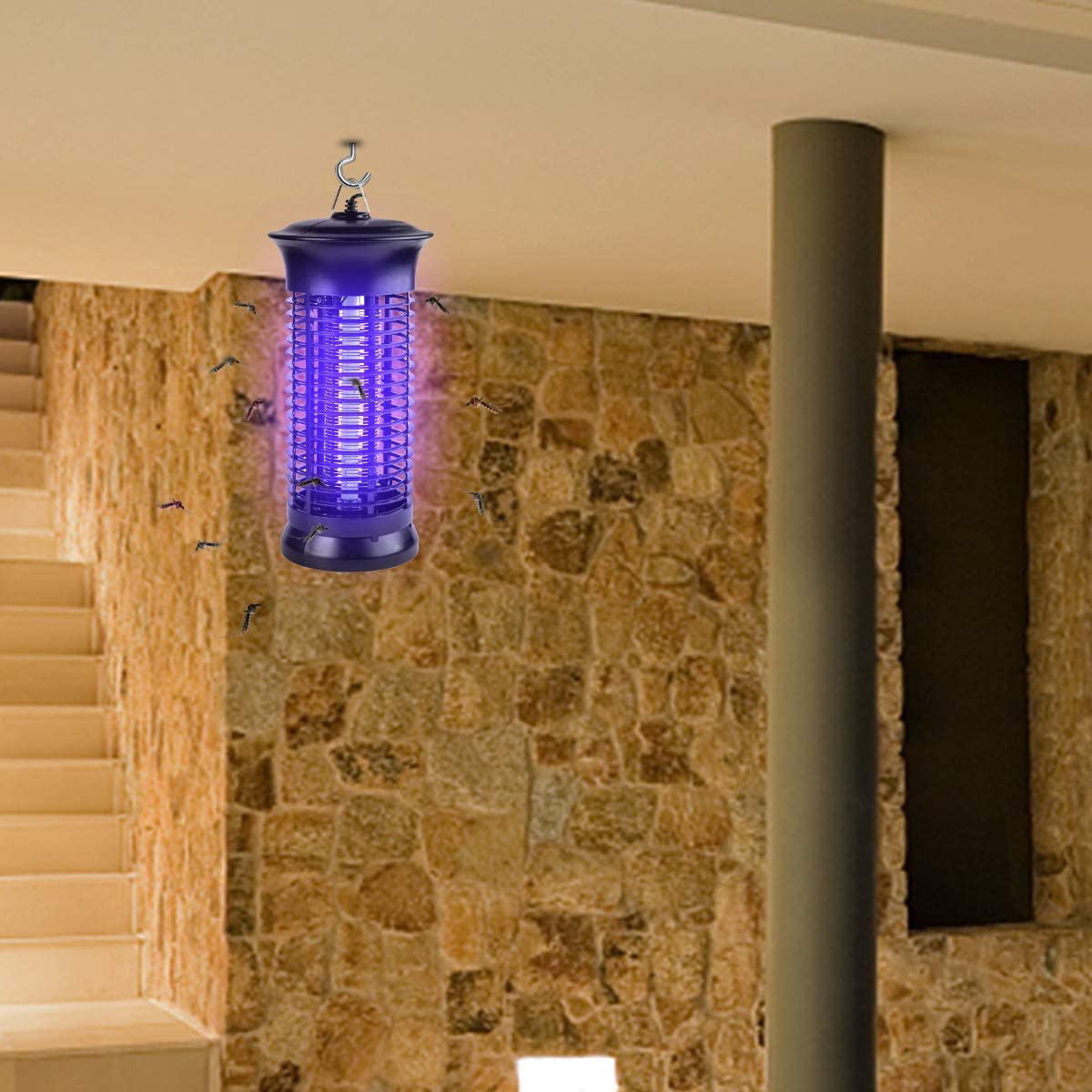 LINKPAL Electric Bug Zapper, Powerful Insect Killer, Mosquito Zappers, Mosquito lamp, Light-Emitting Flying Insect Trap for Indoor High Voltage Grid 2023 Upgraded