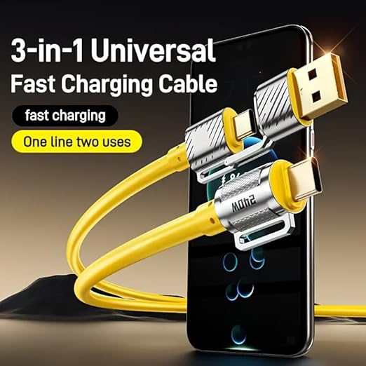1pcs 240W Max Super Fast Charging Cable, 6.56FT (2 Meter) Multi USB A/C to USB C Fast Charger Cord, Suitable for Mobile Phones Tablets