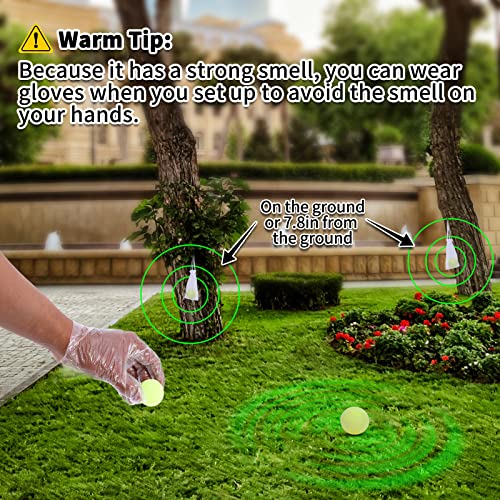 USKICH 10 Pack Snake Away Repellent, Snake Repellent Balls for repelling Outdoors Indoor Snakes Rats and Other Pests, for Yard Lawn Garden Camping Fishing, Natural Plant Formula Pest Insect Control…