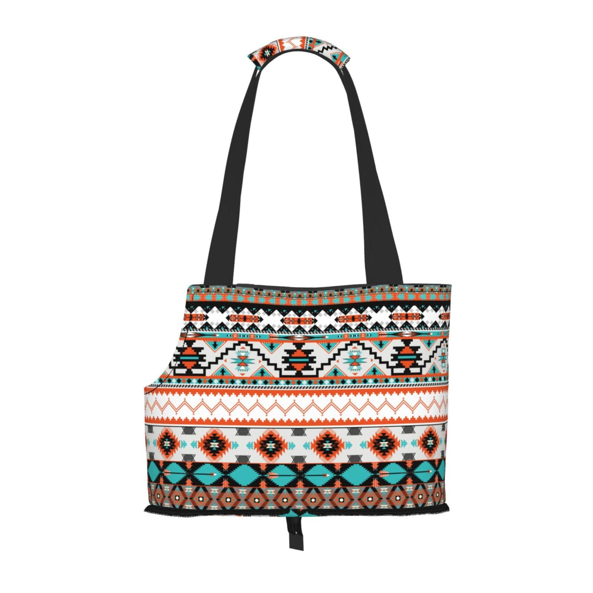 OEDTF Dog Purse Carrier with Safety Buckle, Breathable Waterproof Wear-Resistant Dog Bag Carrier Foldable Puppy Carriers,Aztec Style