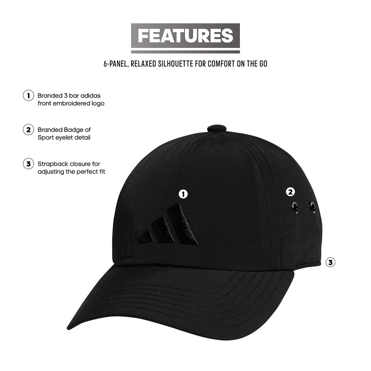 Influencer 3 Relaxed Strapback Adjustable Fit Hat