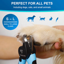 Load image into Gallery viewer, iToleeve LED Dog Nail Clipper with Light, Illuminates Nails or Bloodline for Safe and Easy Trimmers, Extra Sharp for Thick Nails, Quick Sensor, Avoid Over Cutting Toenail, for Cats & Dogs