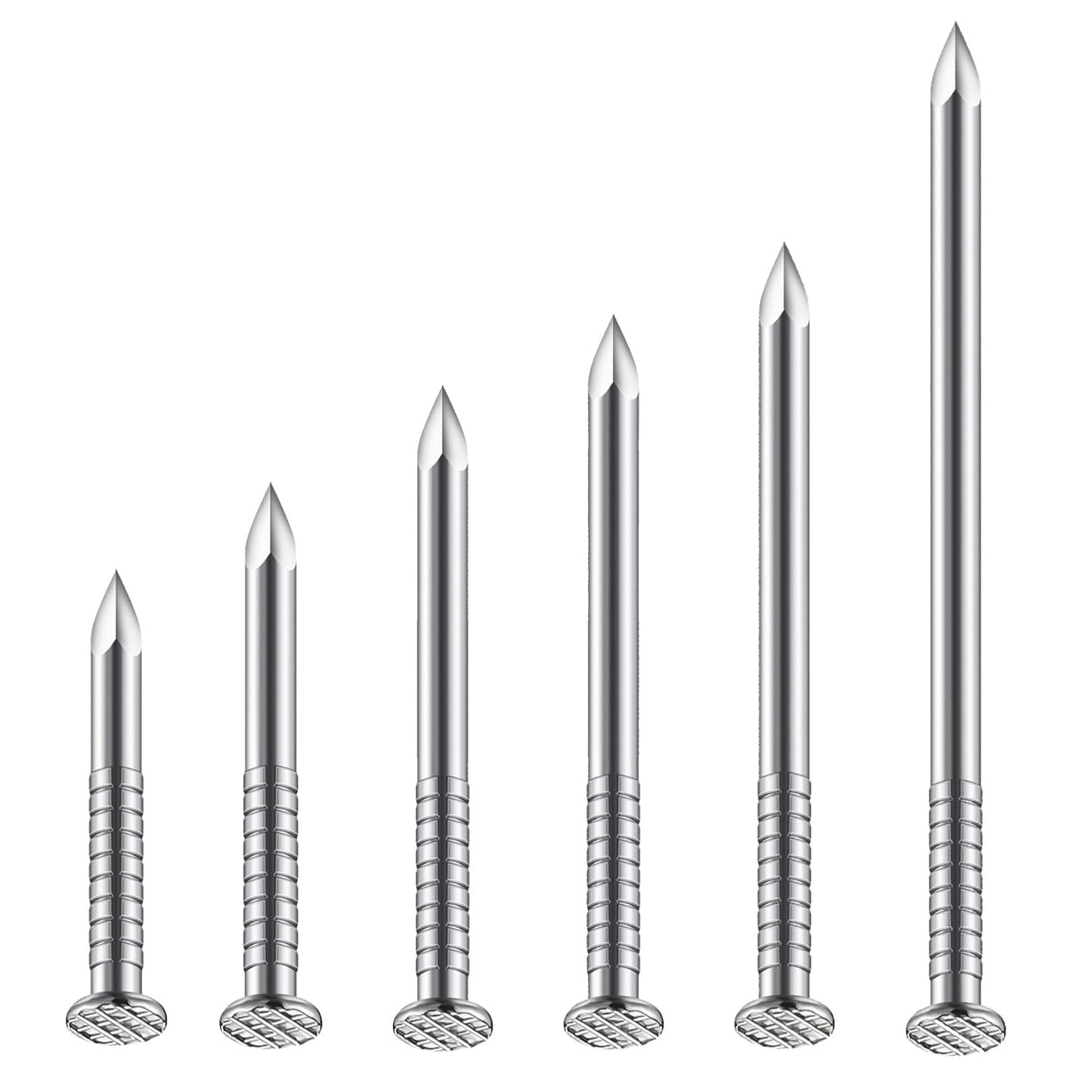 Wensilon 430pcs Stainless Steel 304 Nails Kit, Hanging Nails Kit, Wall Nails Kit, Dowels Kit, Long Nails Kit