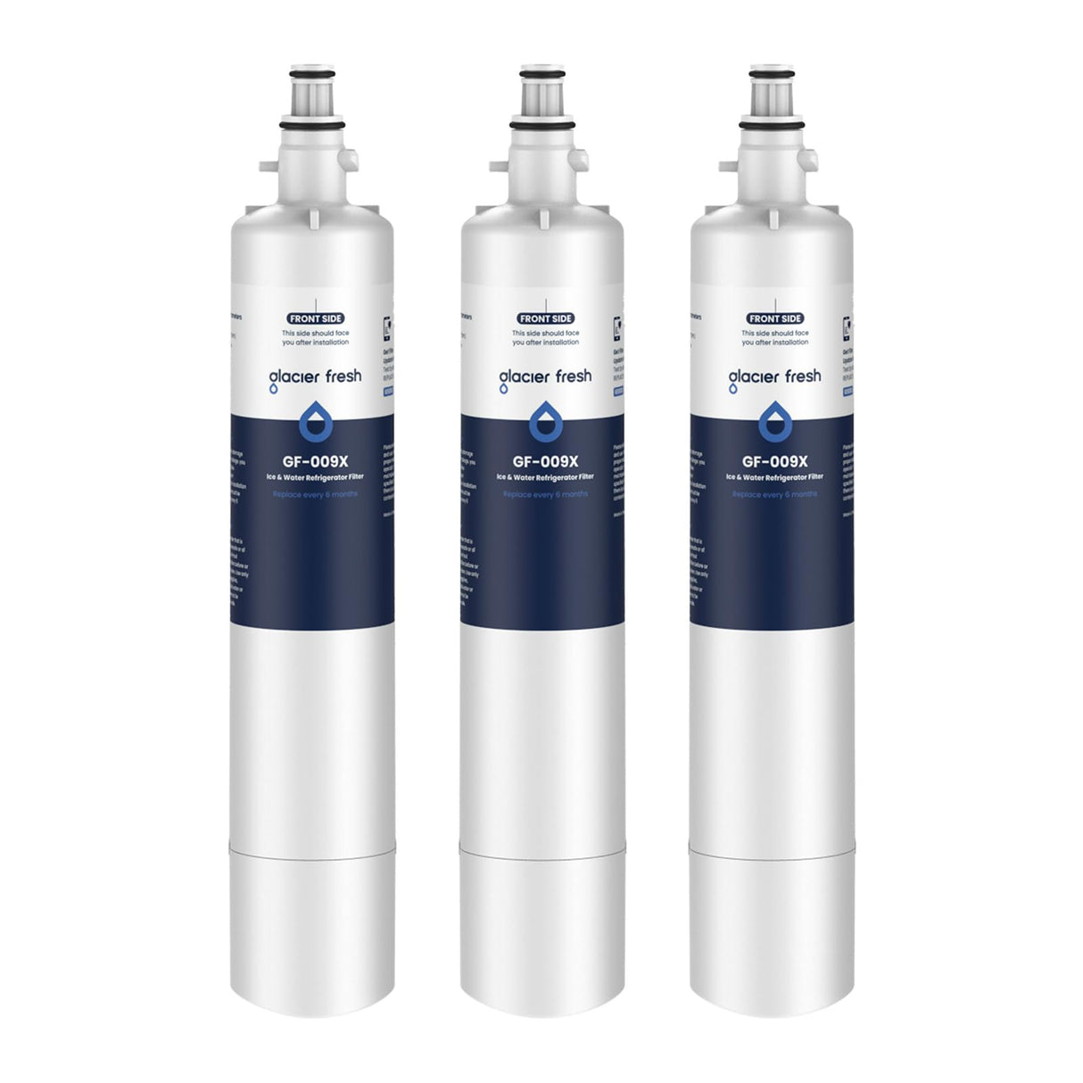 GLACIER FRESH RPWFE (with CHIP) Refrigerator Water Filter, Replacement for GE® RPWFE, RPWF, WSG-4, WF277, GFE28GMKES, PFE28KBLTS, GFD28GSLSS, PWE23KSKSS, GYE22HMKES, DFE28JSKSS, 3 Pack