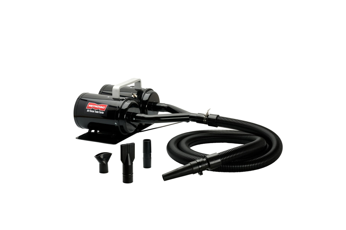 METROVAC Air Force Twin Turbo TT-2X4 Dual Motor Dog Hair Dryer | High Velocity Pet Grooming Blower Wall-Mounted 8.0 HP USA