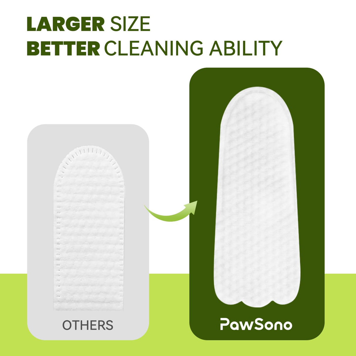 Ear Finger Wipes for Dogs & Cats, Thicker Dog Ear Cleaner Wipes, Natural Relief Cat Ear Cleaner Dog, Pet Health Supplies for Dog Small Animal Cat, Aloe Scent Deodorizing - 50 Count