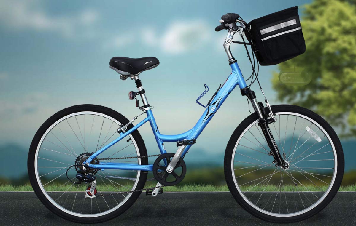 TRAVELIN K9 Pet-Pilot MAX Dog Bicycle Basket Carrier | 8 Color Options for Your Bike (Blue)