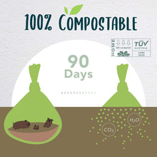 Load image into Gallery viewer, moonygreen Certified Compostable Dog Poop Bag Rolls, Landfill friendly Doggie Poop Bags, Vegetable-Based, ASTM D6400, Unscented, Extra Thick, Leak Proof, Size 9 x 13 Inches, Refills 240 Counts