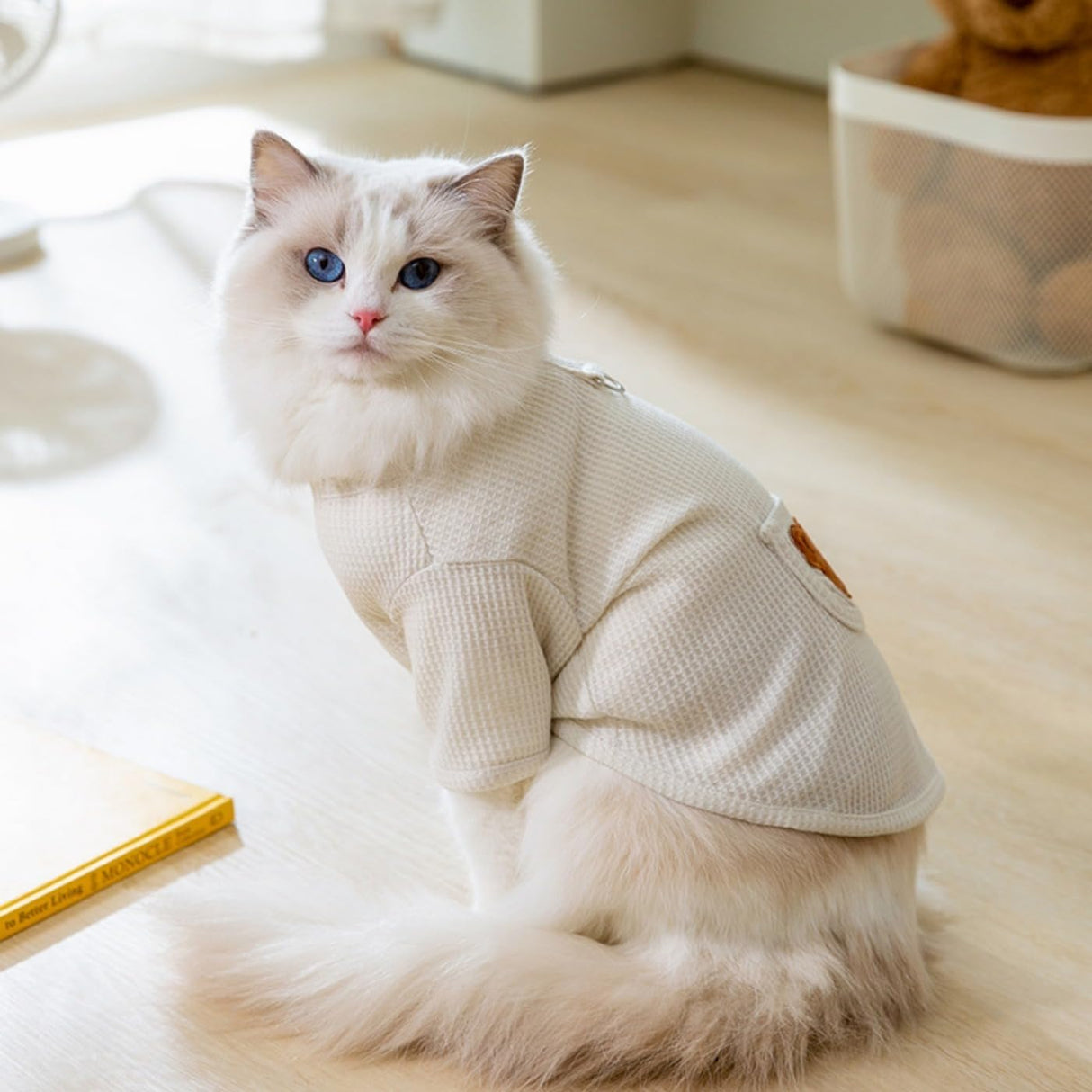 Summer Dog Clothes Dog Shirt Vest Lightweight Bear Pattern Stretchy Dog T-Shirts Soft Cool Shirts Vests Breathable Pet Clothes for Puppy Cats Small Medium Dogs Cat Clothes Dog Outfit White Bear XXL