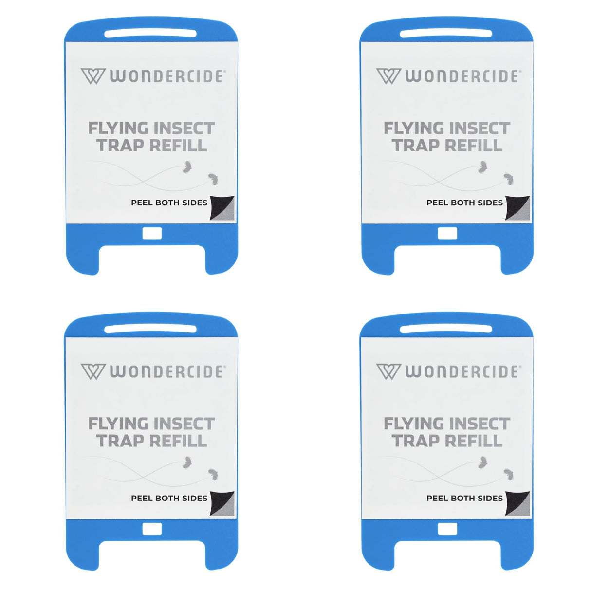 Wondercide - Flying Insect Trap Light Cartridge Refills - No Device - Indoor Bug Catcher for Fruit Flies, Gnats, Moths, and Mosquitoes - Cartridge Refill - 4 Pack
