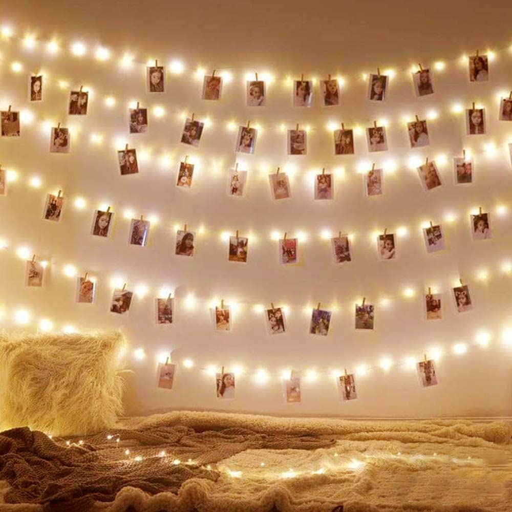 66Ft 200LED Fairy Lights Plug in, Waterproof with Remote Outdoor 8 Modes Christmas Lights Bedroom Decor, Twinkle Lights with Timer for Girl's Room Garden Christmas Decorations (Warm White)