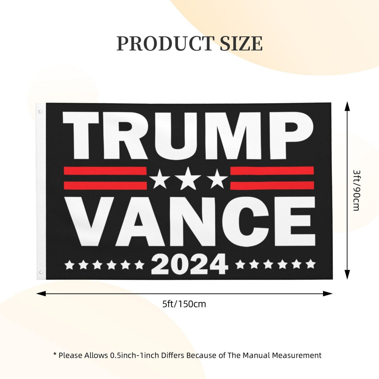Trump Vance 2024 Flag For Room Guys Double Sided Cool Flag Outdoor Banner For Yard 3x5 Ft, Trump Vance 2024 Tapestry For College Dorm