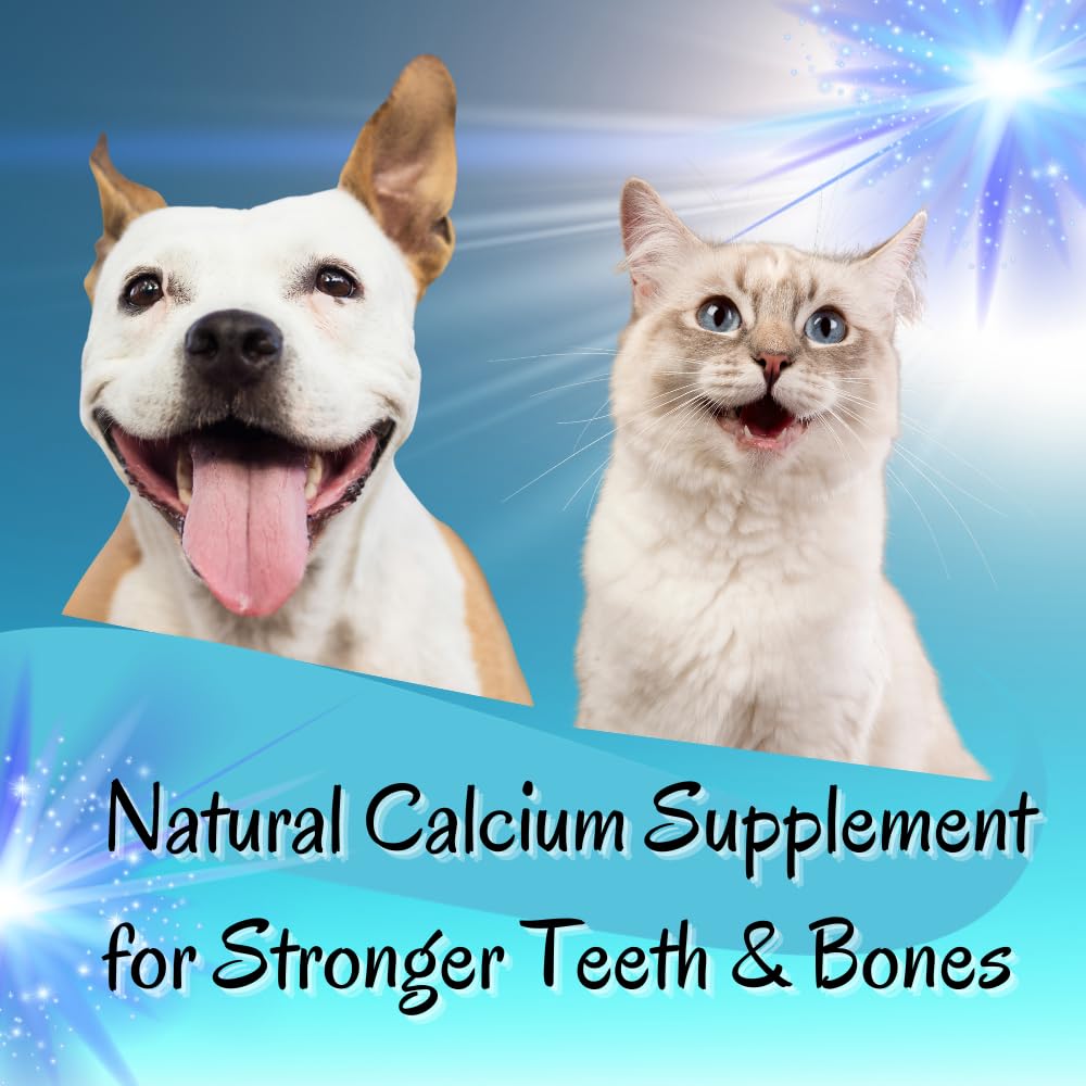 8 oz Pure U.S.A. Eggshell Powder for Dogs/Cats, Finely Ground, Calcium Supplement