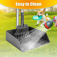 Load image into Gallery viewer, TOOGE Larger Pooper Scooper, Dog Pooper Scooper for Large Medium Small Dogs Heavy Duty Long Handle Metal Tray Rake Shovel Set for Yard Grass
