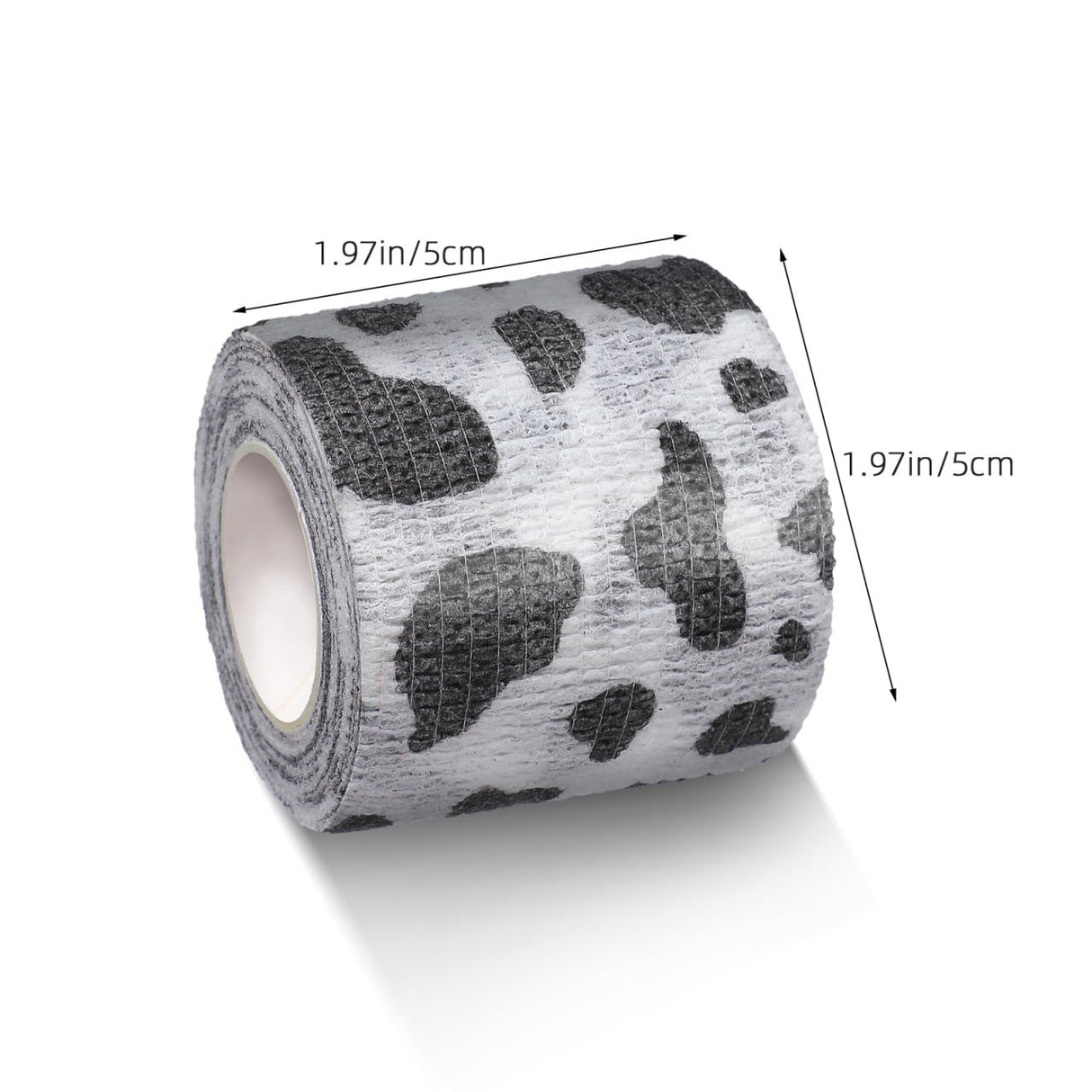 POPETPOP 6 Rolls Vet Wraps: 2 Inch Breathable Non-Woven Pet Self Adhesive Bandage - Paw Wraps for Dogs, Cats, Pet, Animals Ankle Sprains & Swelling (Cow Pattern)