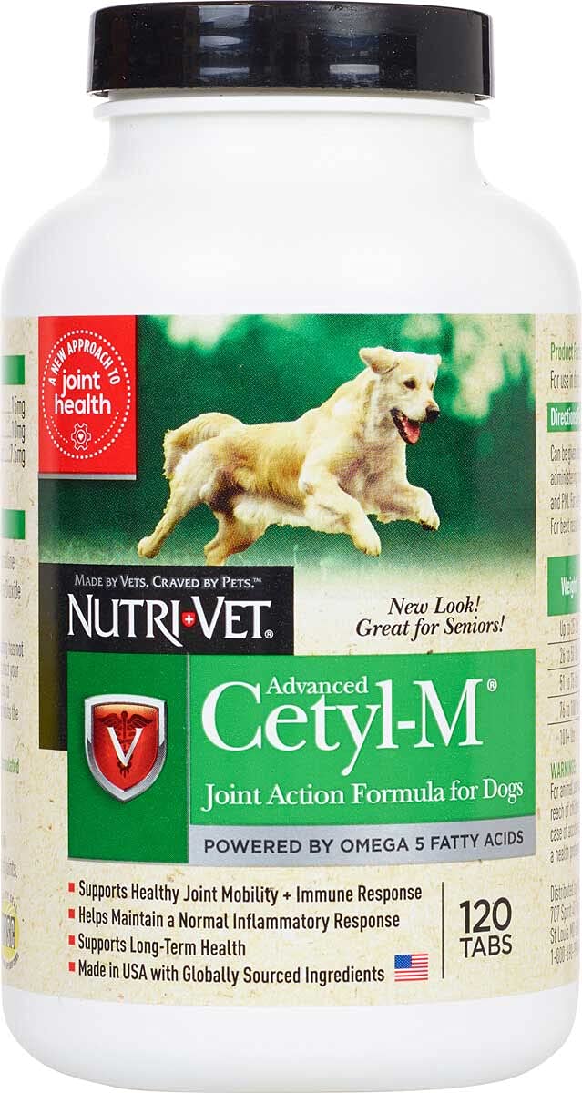Advanced Cetyl M Dog Joint Action Tablets 120ct