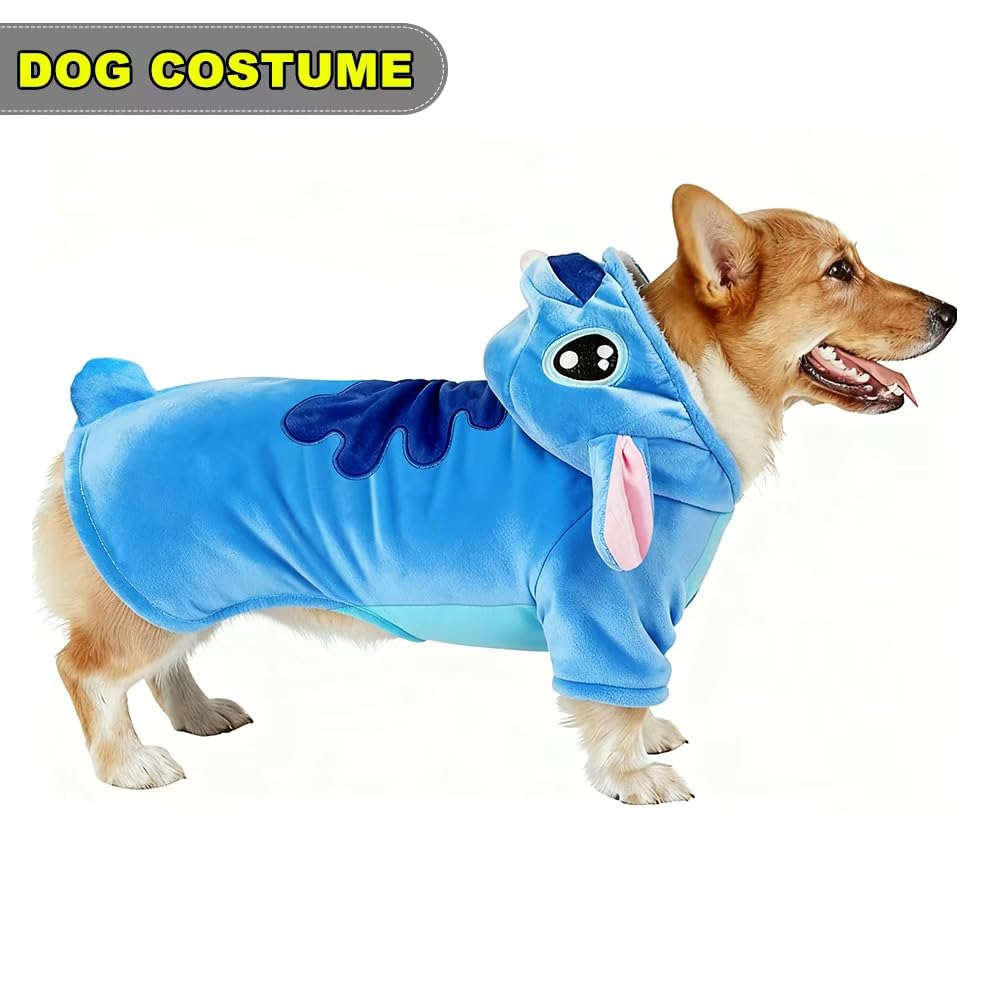 Dog Costume, Gmayoo Funny Pet Cosplay Outfit Party Dress Up Dog Hoodies Clothes for Large Medium and Small Dogs Halloween Christmas Winter