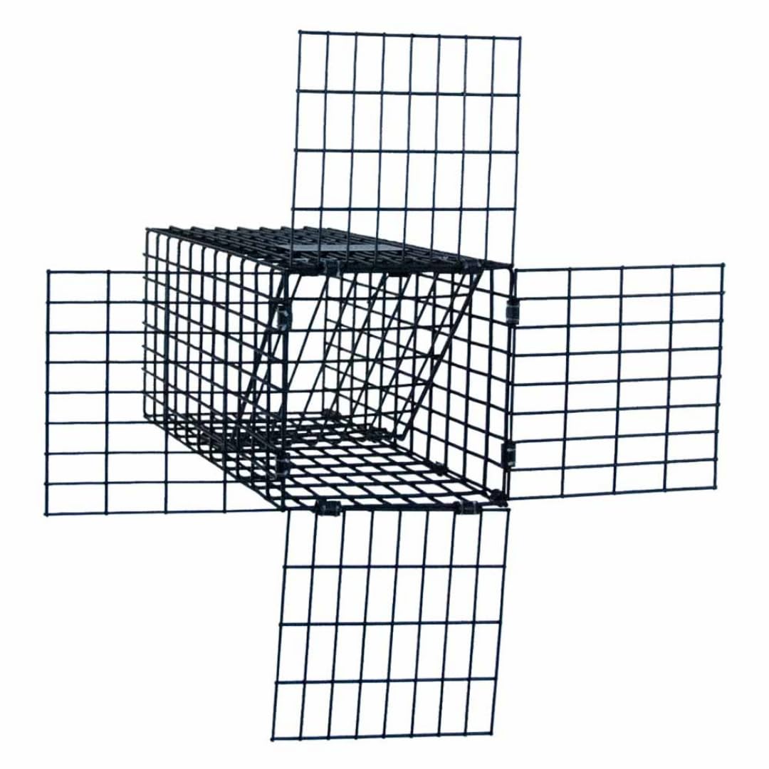 OWDE 4" One-Way Door Excluder –Professional Black Mesh Evictor Trap by Wildlife Control Supplies –Safe and Effective Pest Control for Commercial and Residential Use –Great for Barns, Garages & Sheds