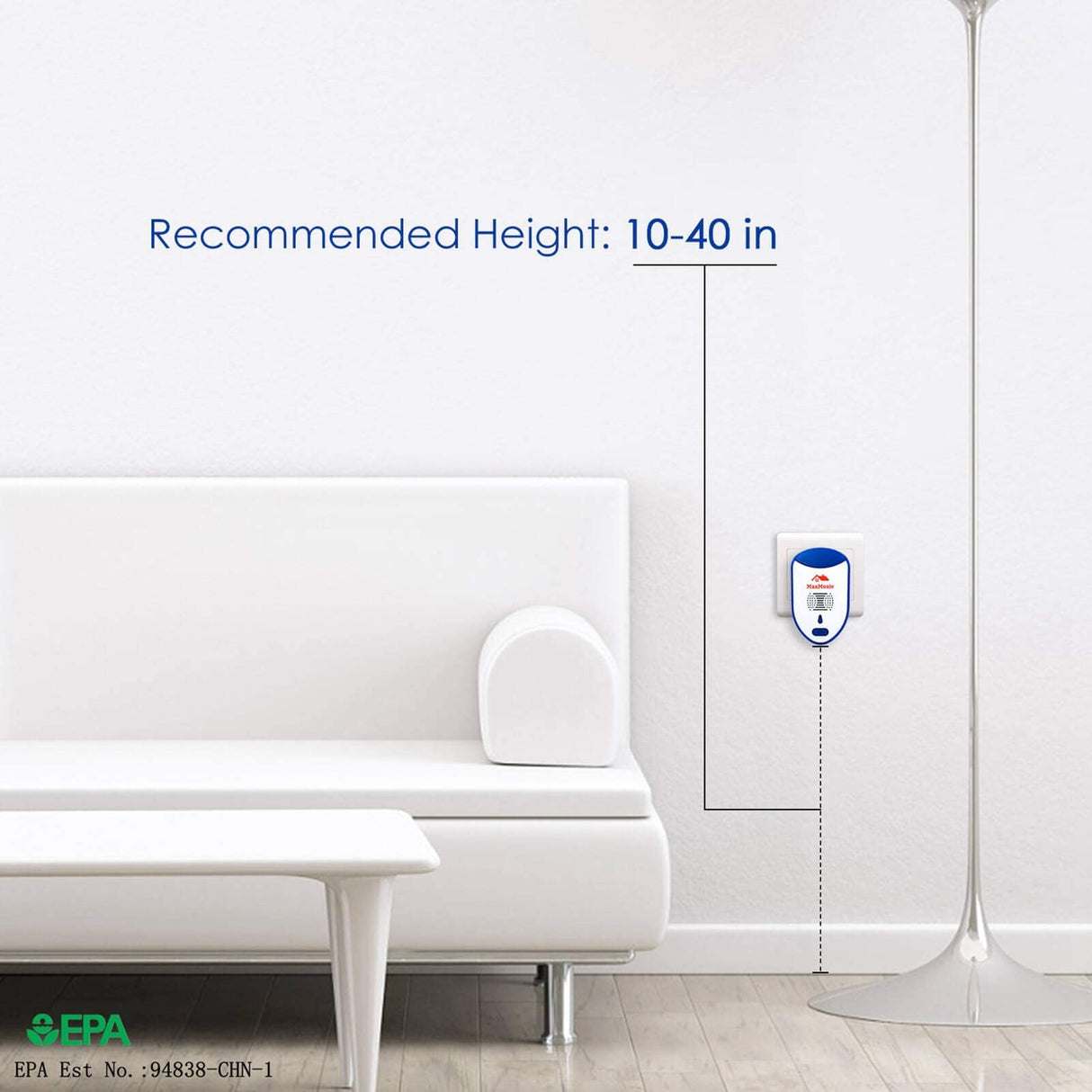 MaxMoxie Ultrasonic Pest Repeller, Humane Mice Control Electronic Insect Repellent, Reject Rodent Bed Bug Spider Rat