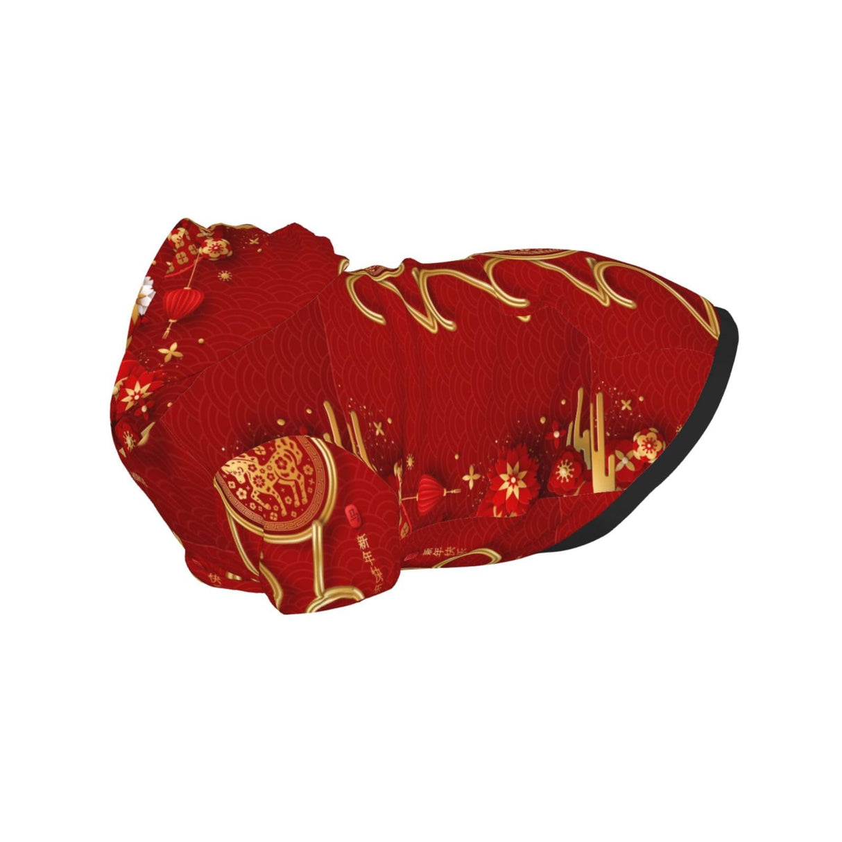 Year of The Horse 2026 Happy Chinese New Year Dog Hoodie Pullover Pet Costume Outfit Clothes for Medium Large Dogs Pet Sweater with Hat Hooded Sweatshirt Coat Small