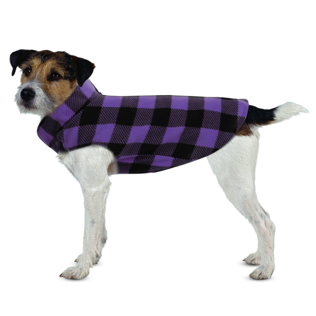 ASENKU Dog Sweater - Plaid Fleece Vest, Soft Comfortable Pet Pajamas, Warm Winter Shirt, Cold Weather Coat Jacket for Small & Medium Breeds