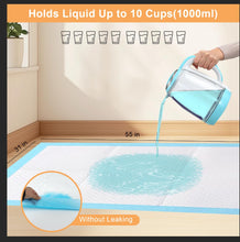 Load image into Gallery viewer, Pee Pads for Dogs & Cats 31"x55" , Puppy Pads Extra Large, Disposable Thicken Pet Training Pads for Doggie Rabbits, Incontinence Underpads Ultra Absorbent & Quick-Dry, Leakproof Potty Pad 40 Count