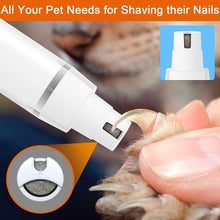 Load image into Gallery viewer, Veeconn Dog Clippers Grooming Kit Hair Clipper-Low Noise Paw Trimmer- Rechargeable - Cordless Quiet Nail Grinder Shaver for Cats and Other Pets