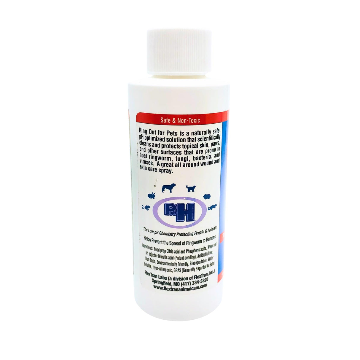 Ring Out for Pets: Control & Help Ringworm | Clean Pets Skin & Paws | Recovery & Itch Relief Calming Spray for Dog, Cat, Guinea Pig, Small or Large Animals/Pet. (Empty Applicator Bottle Included)