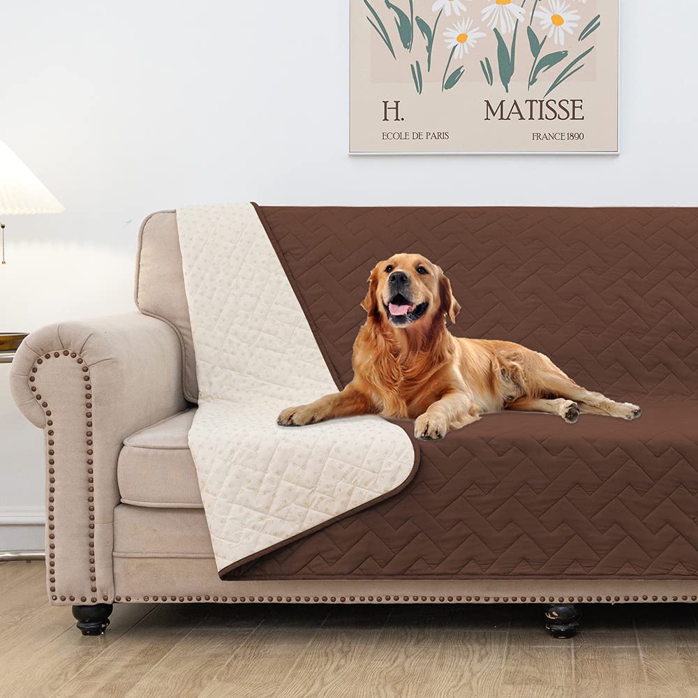 fuguitex Waterproof Dog Bed Cover Couch Cover for Pet Anti-Slip Cat Mat Pet Pad Blanket for Sofa Chair Recliner Bed Furniture Protrctor