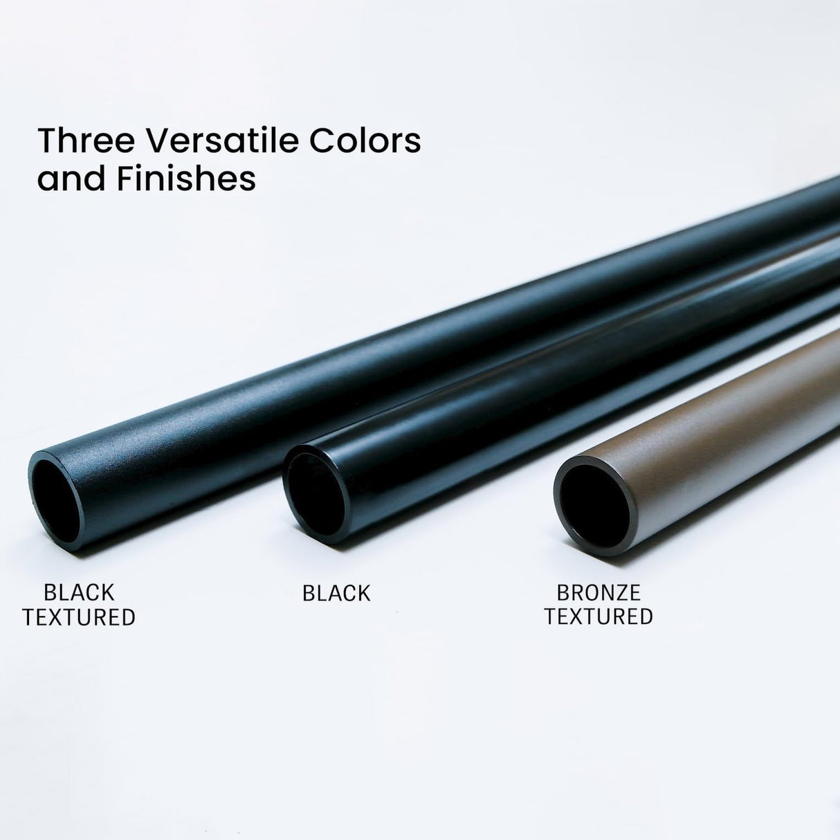 Meranti Aluminum Handrail for Indoor or Outdoor Steps and Stairs – Hand Rails for Elderly – DIY Complete Stair Railing Kit (4' Length, Black)