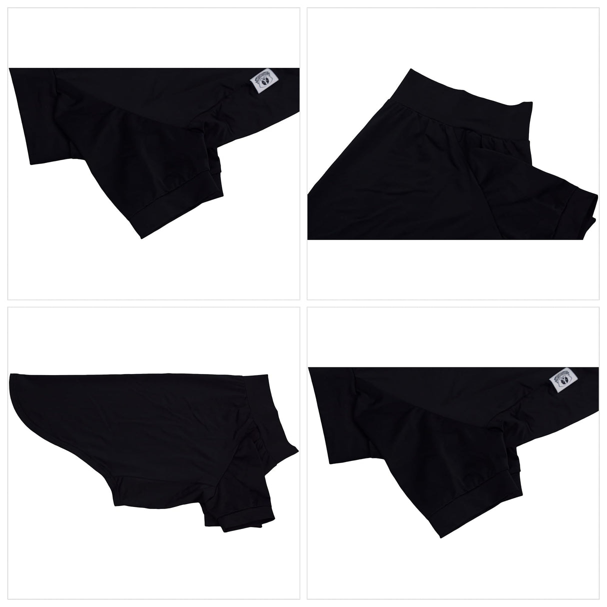 LoveLongLong Spring Summer Cooling Dog T-Shirt with UV Protection and Moisture-Wicking Fabric Blank Color Black XL