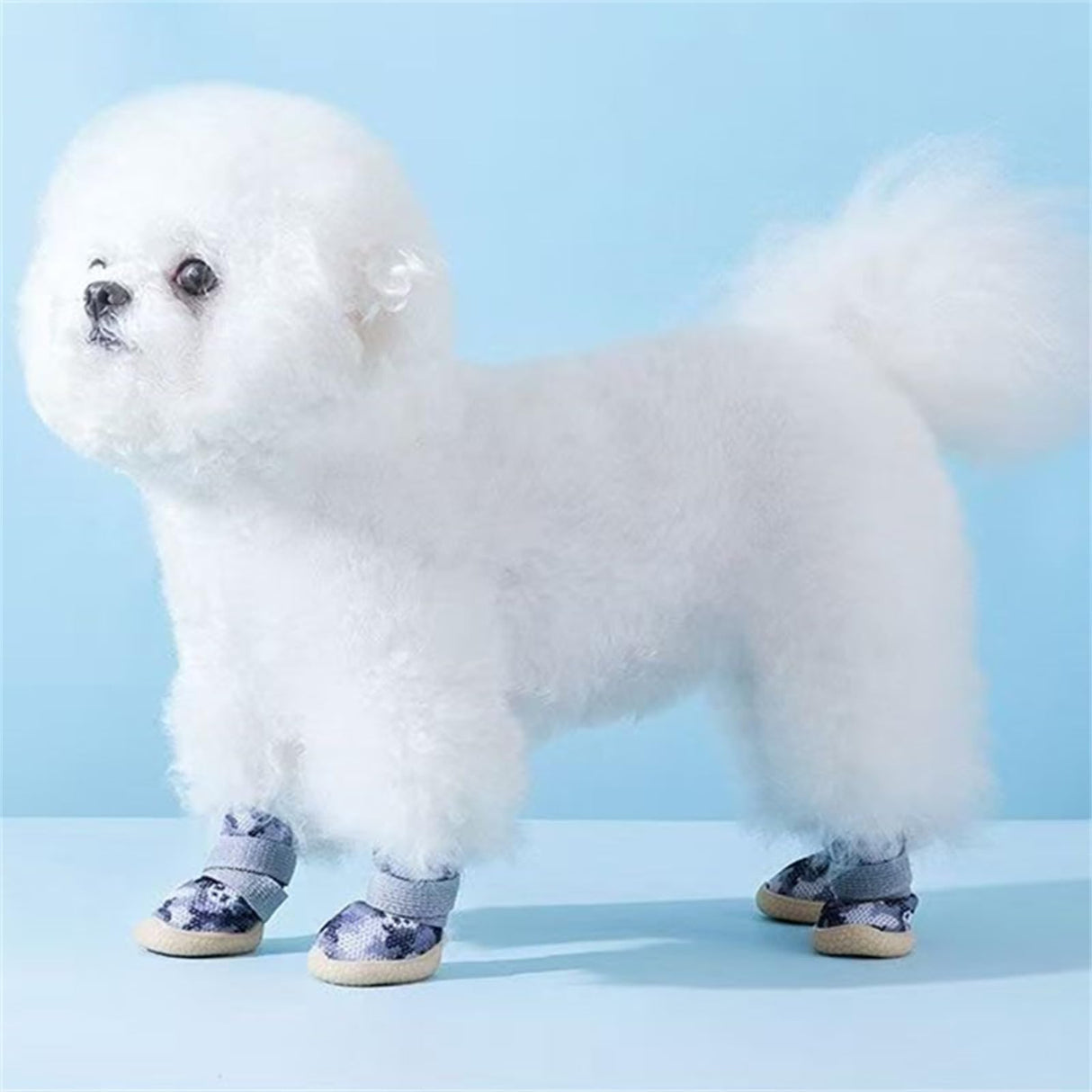 Yeduzyn Sport Dog Boots Breathable Dog Shoes Teddy Pomeranian Bichon Middle and Small Dogs Four Seasons Universal (Black, Size 5)