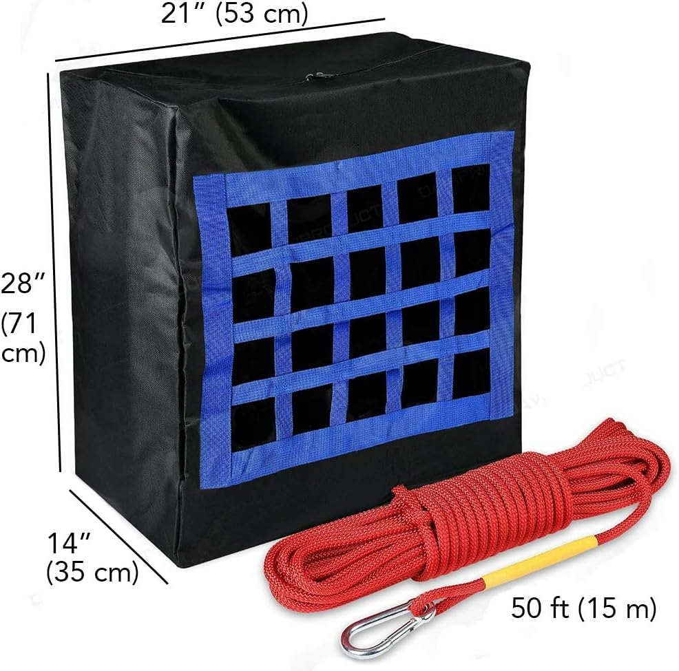 Pet Fire Rescue Bag Large up to 90 pounds - Pet Evacuation Kit - Emergency Pet Carrier - Fire Survival Tool for Dogs, Cats - Large Dog Backpack - 50ft Rope Included - Life-Saving & Compact